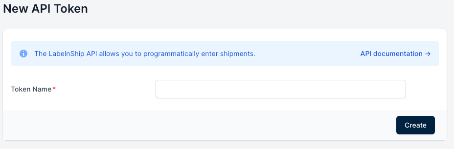 new api token